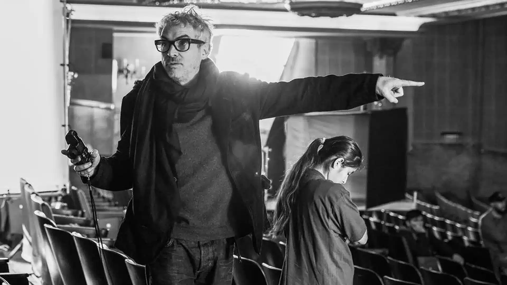 Alfonso Cuarón dirigiendo Roma