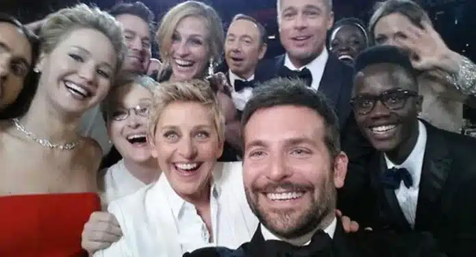 Selfie Bradley Cooper Oscar