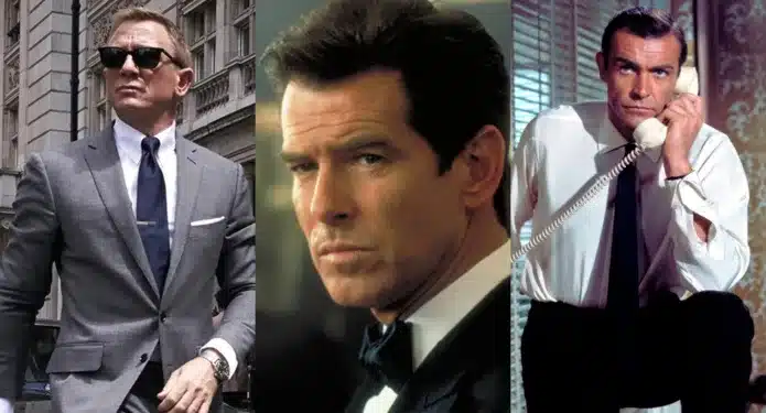 Pierce Brosnan Daniel Craig Sean Connery actores 007