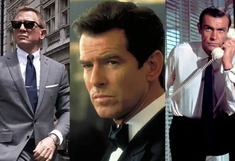 Pierce Brosnan Daniel Craig Sean Connery actores 007