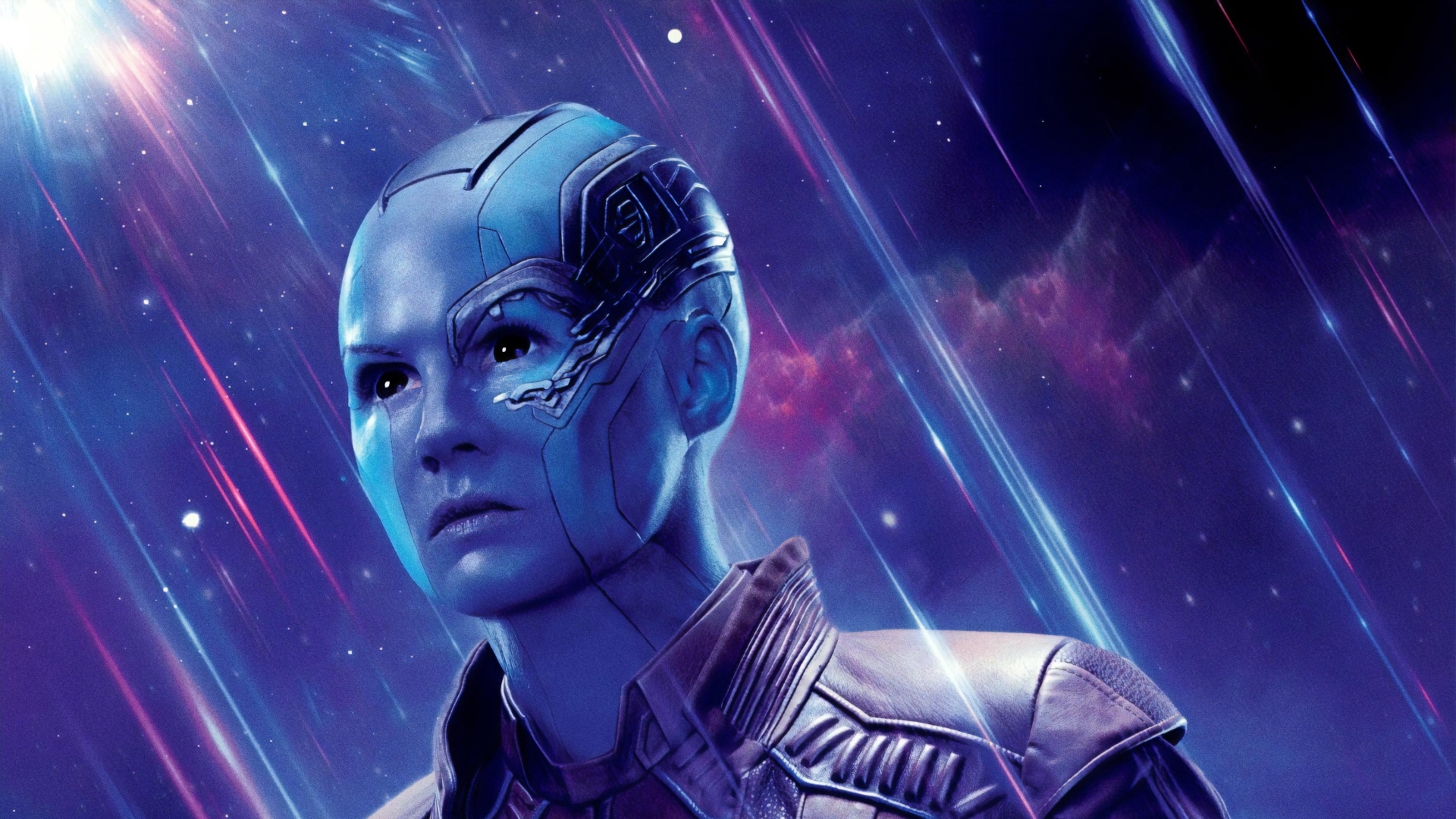 Karen Gillan como Nebula en Avengers Endgame