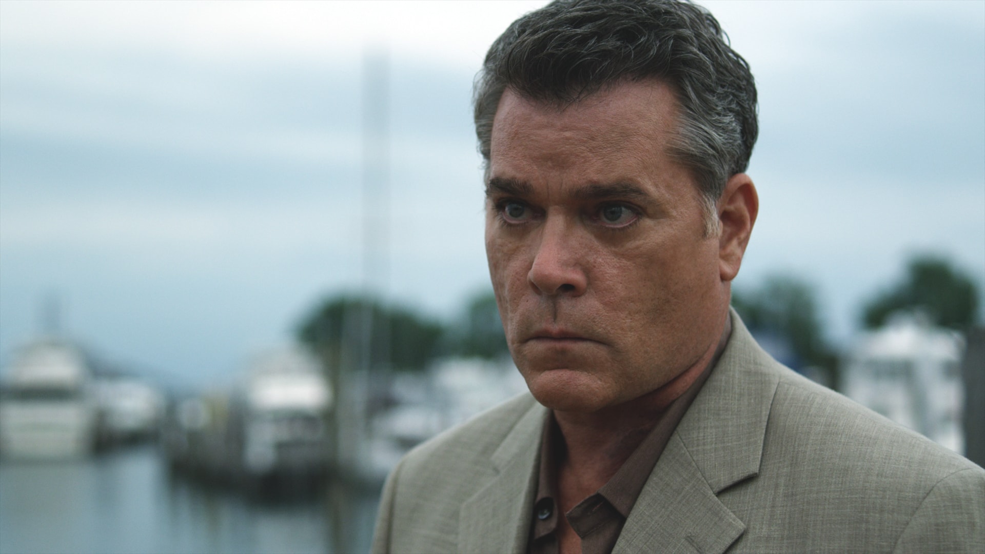 ray liotta luciendo serio