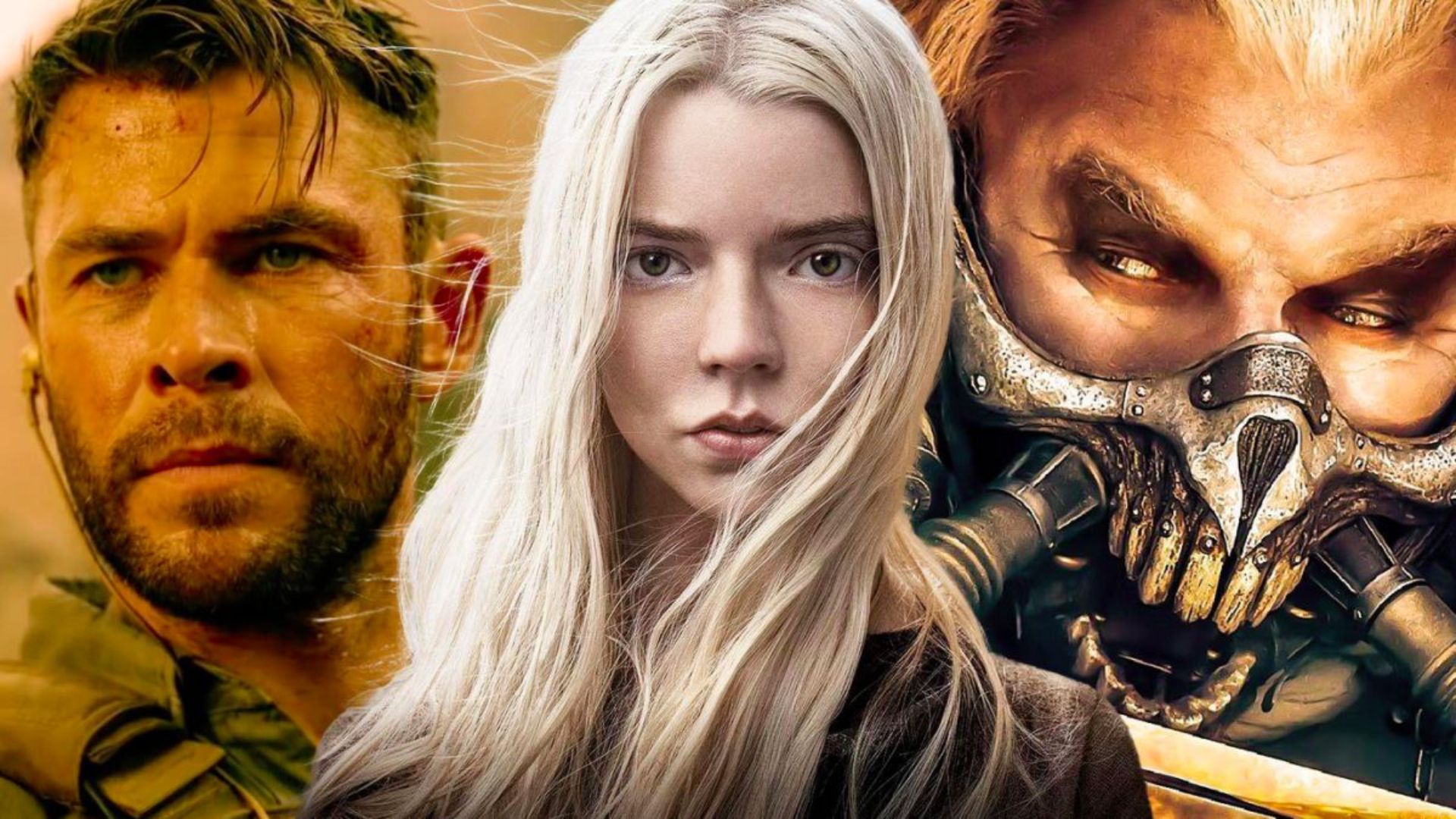 collage de anya taylor joy para filmar furiosa