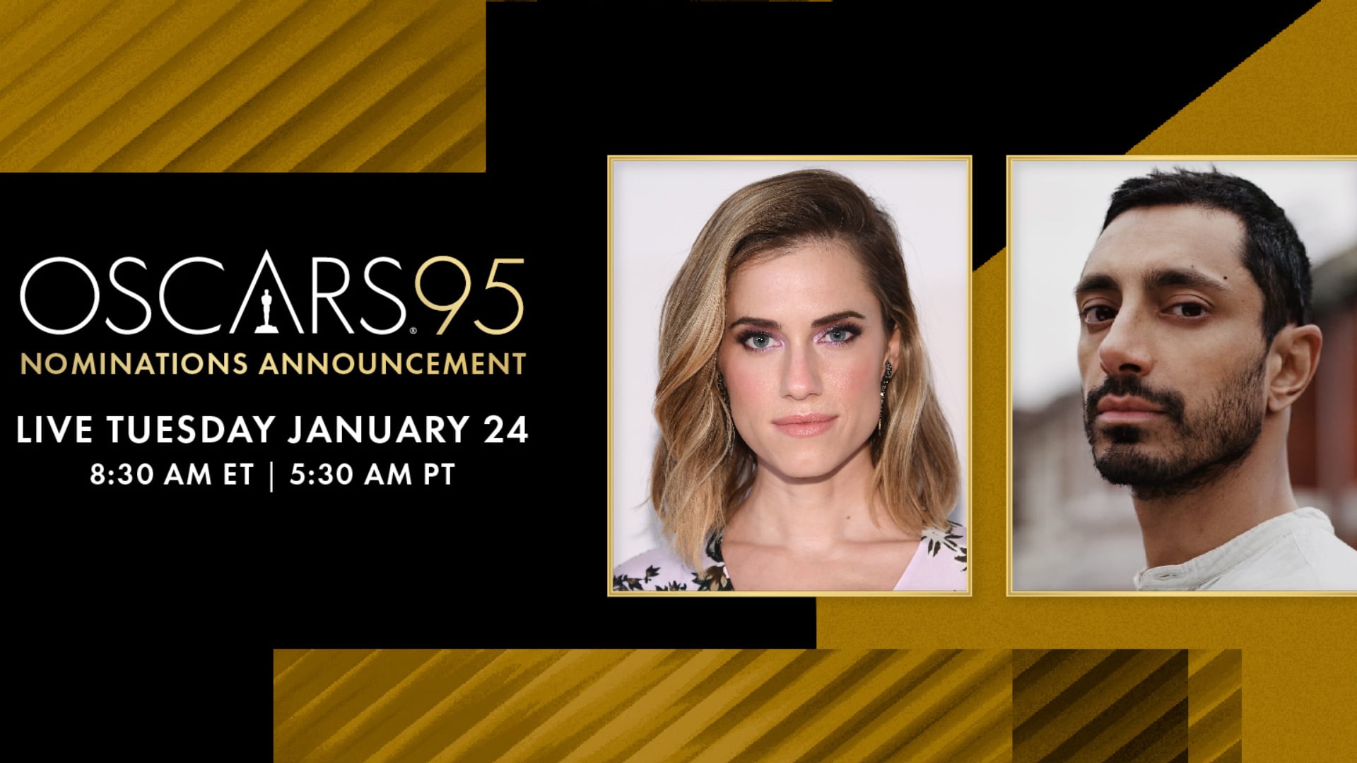 Allison Williams y Riz Ahmed  nominaciones Óscar 2023