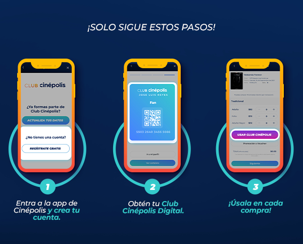 club cinépolis gratis desde la app en tu celular