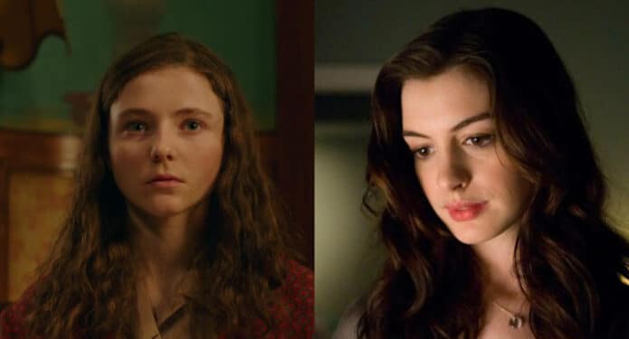 Thomasin McKenzie y Anne Hathaway