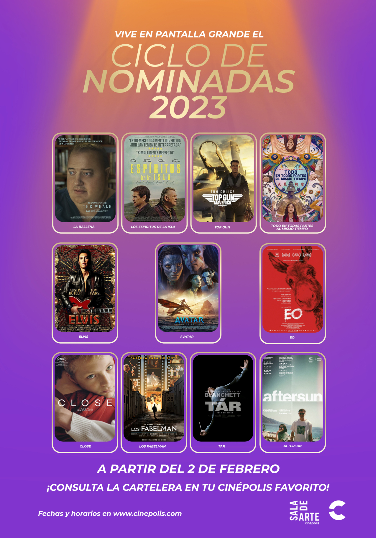 Óscar 2023 Ven y disfruta de nuestro ciclo de nominadas en Cinépolis