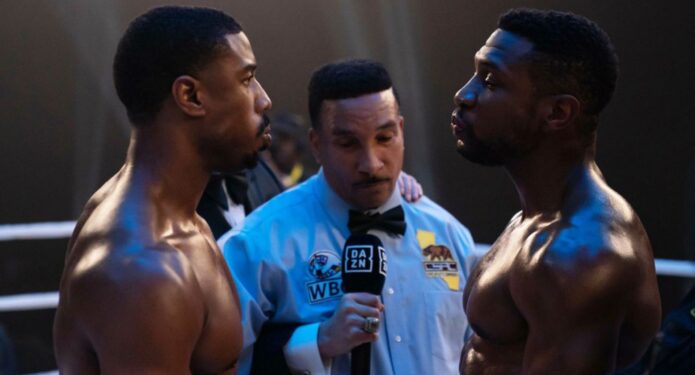 jonathan majors pelicula creed iii michel b jordan pelea golpes reales (2)