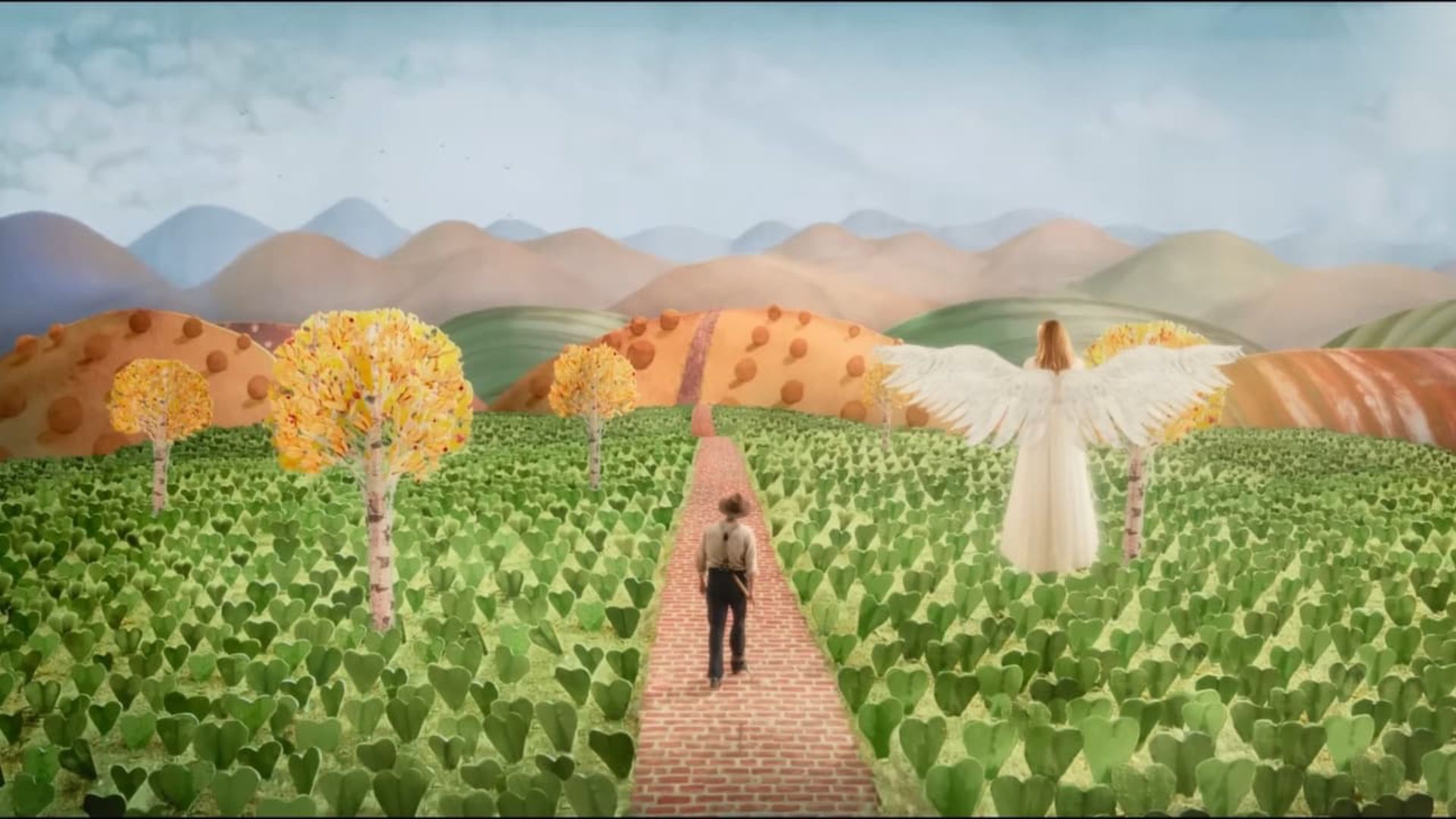 imagen de paisaje surrealista en la pelicula beau tiene miedo