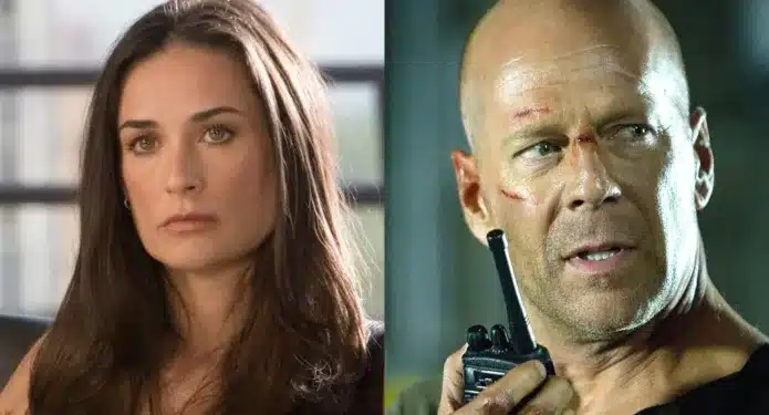 Demi Moore y Bruce Willis nieto