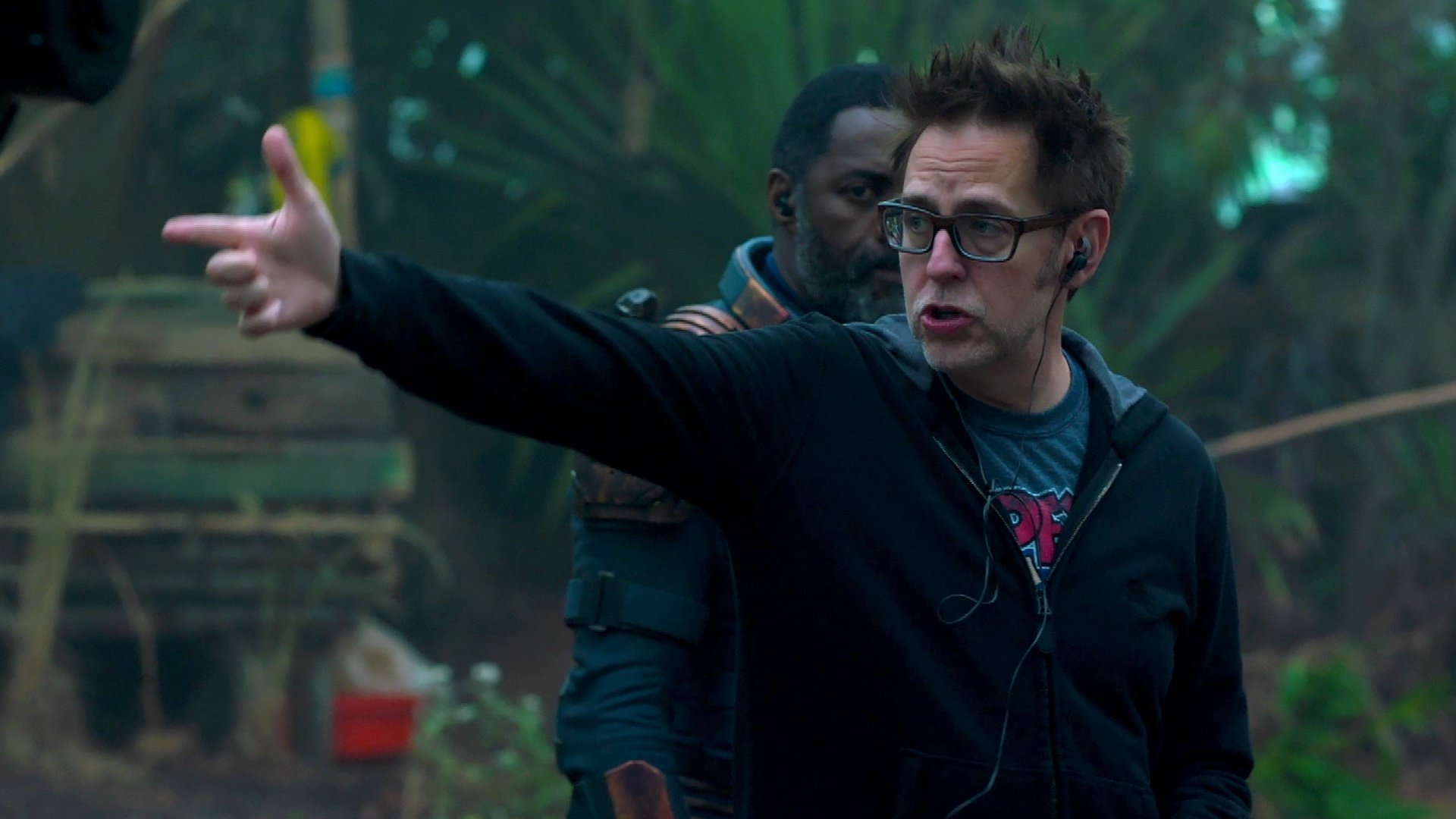 James Gunn en el set de Suicide Squad