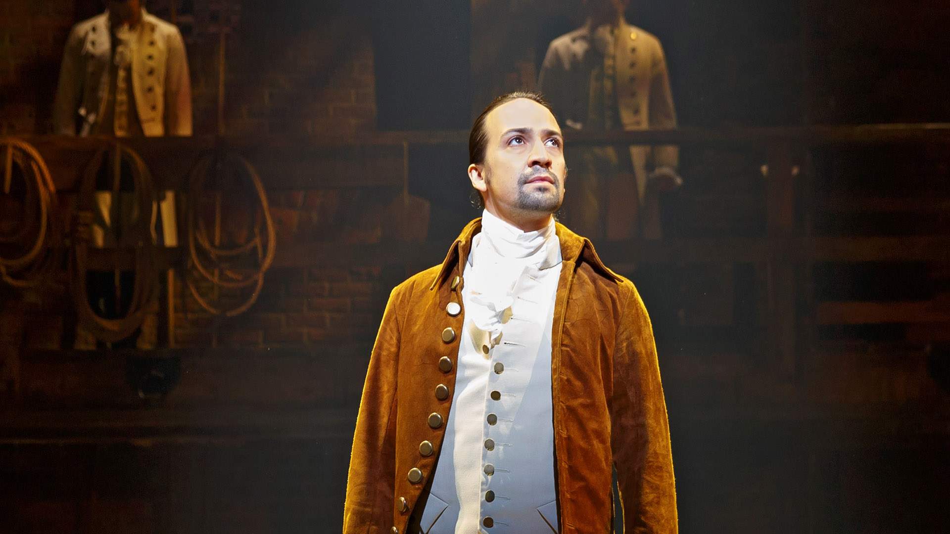 Lin-Manuel Miranda en el musical Hamilton