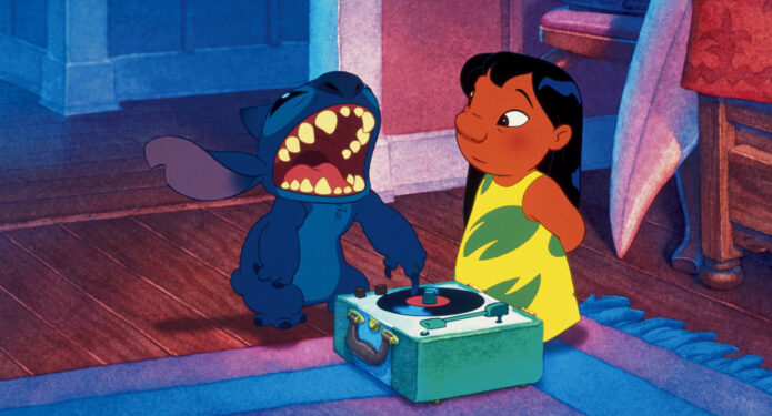 Lilo & Stitch tocadiscos Elvis disco vinilo bocina