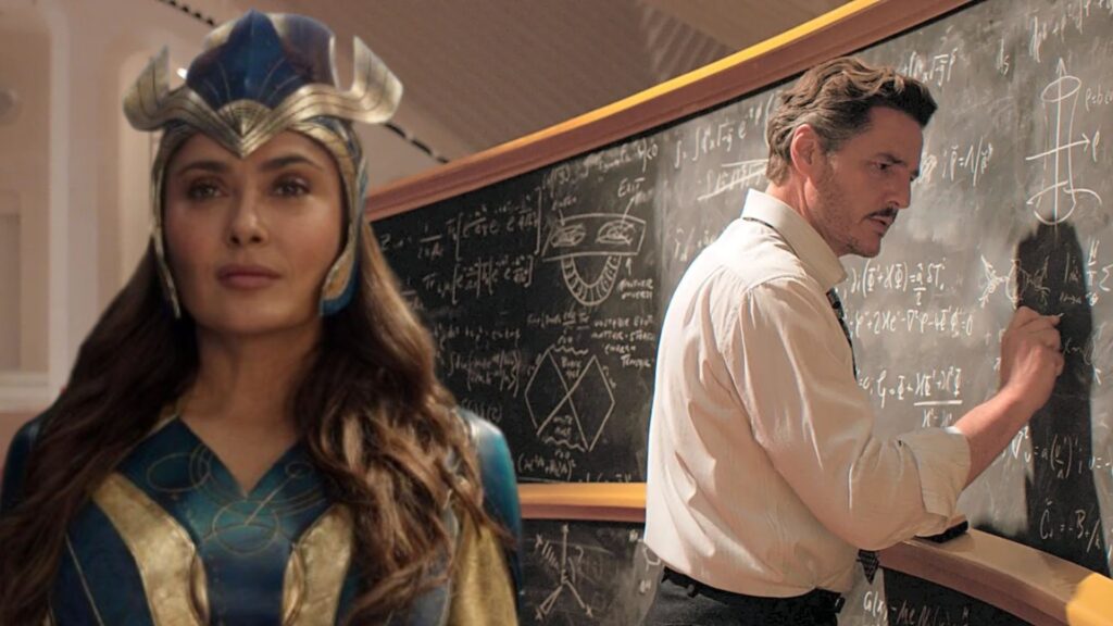 Pedro Pascal y Salma Hayek Marvel