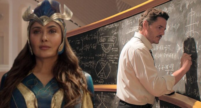 Pedro Pascal y Salma Hayek Marvel