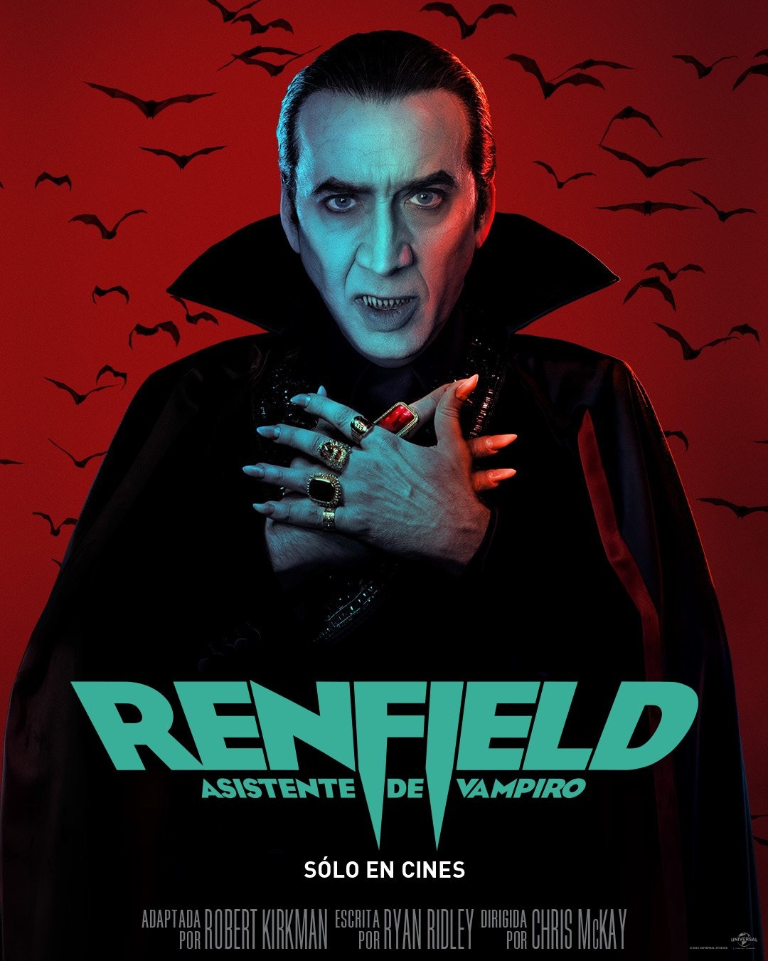 Nicolas Cage en el papel de Drácula en película Renfield