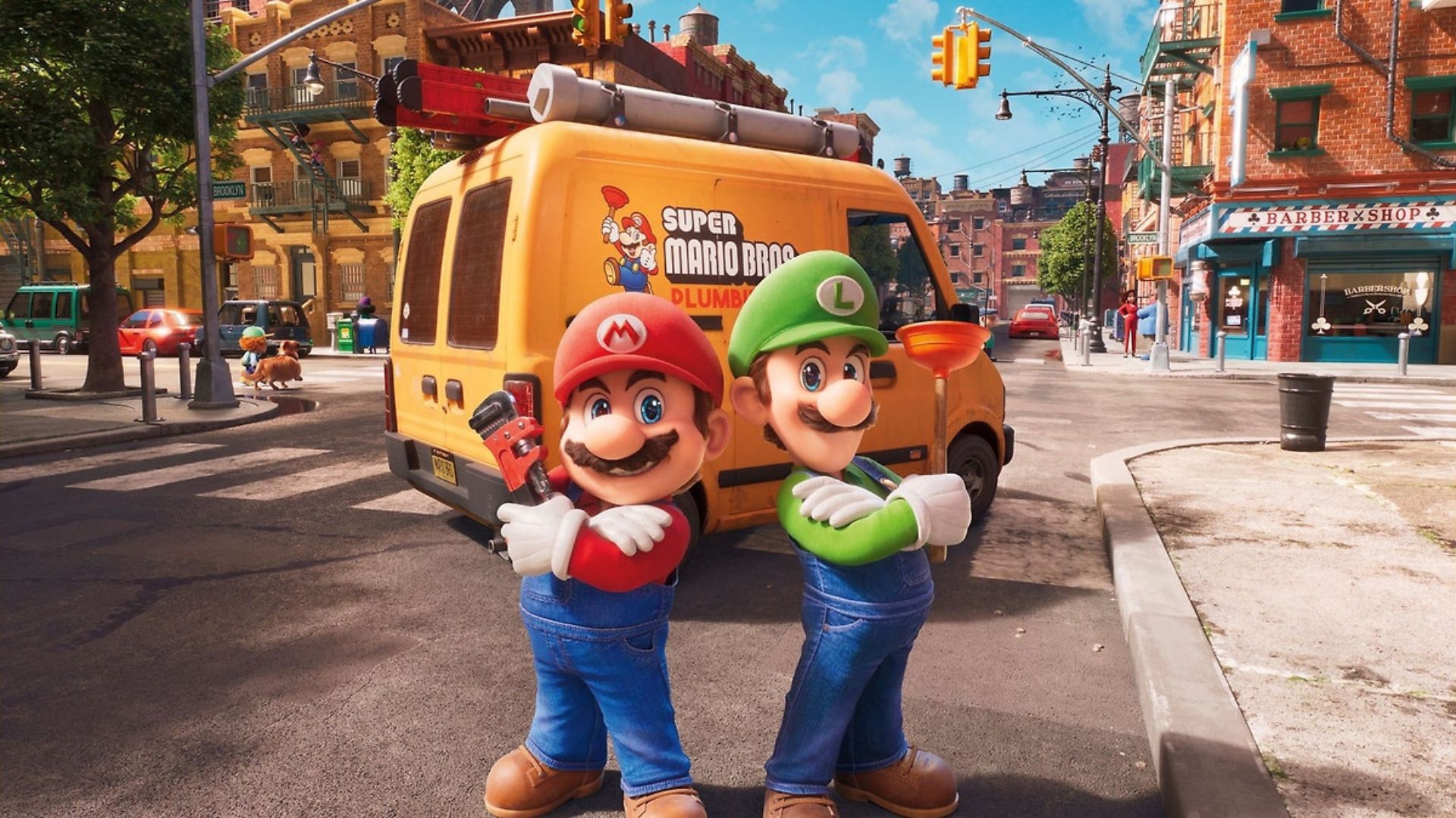 mario y luigi en una imagen de la cinta animada super mario bros la pelicula