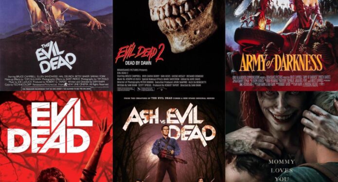 Todos los pósters de la saga Evil Dead