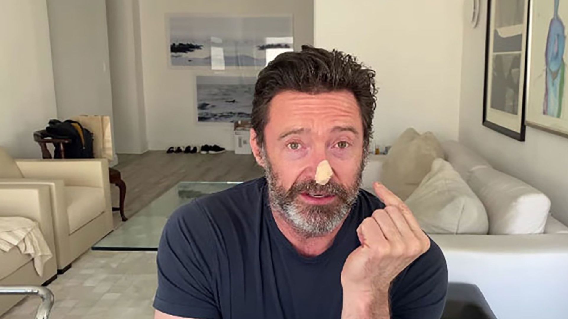 hugh Jackman hablando del cáncer de piel con sus fans