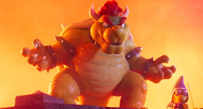 Bowser en una escena de la película animada de Super Mario Bros