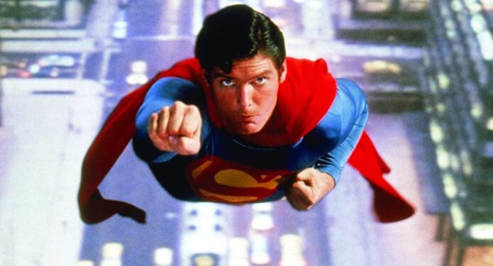 Superman la película escena con Christopher Reeve