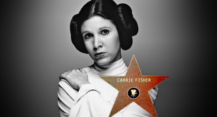 -Carrie-fisher-recibe-su-estrella-en-hollywwod-