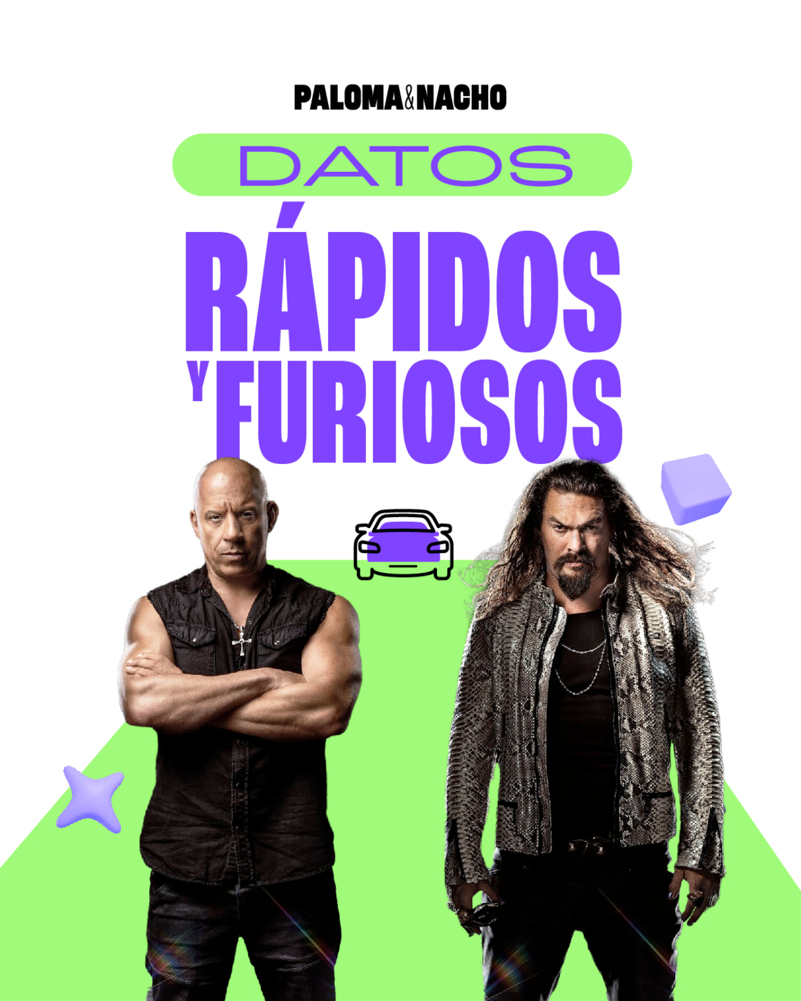 Datos curiosos sobre la saga de Rápidos y furiosos Jason Momoa y Vin Diesel 