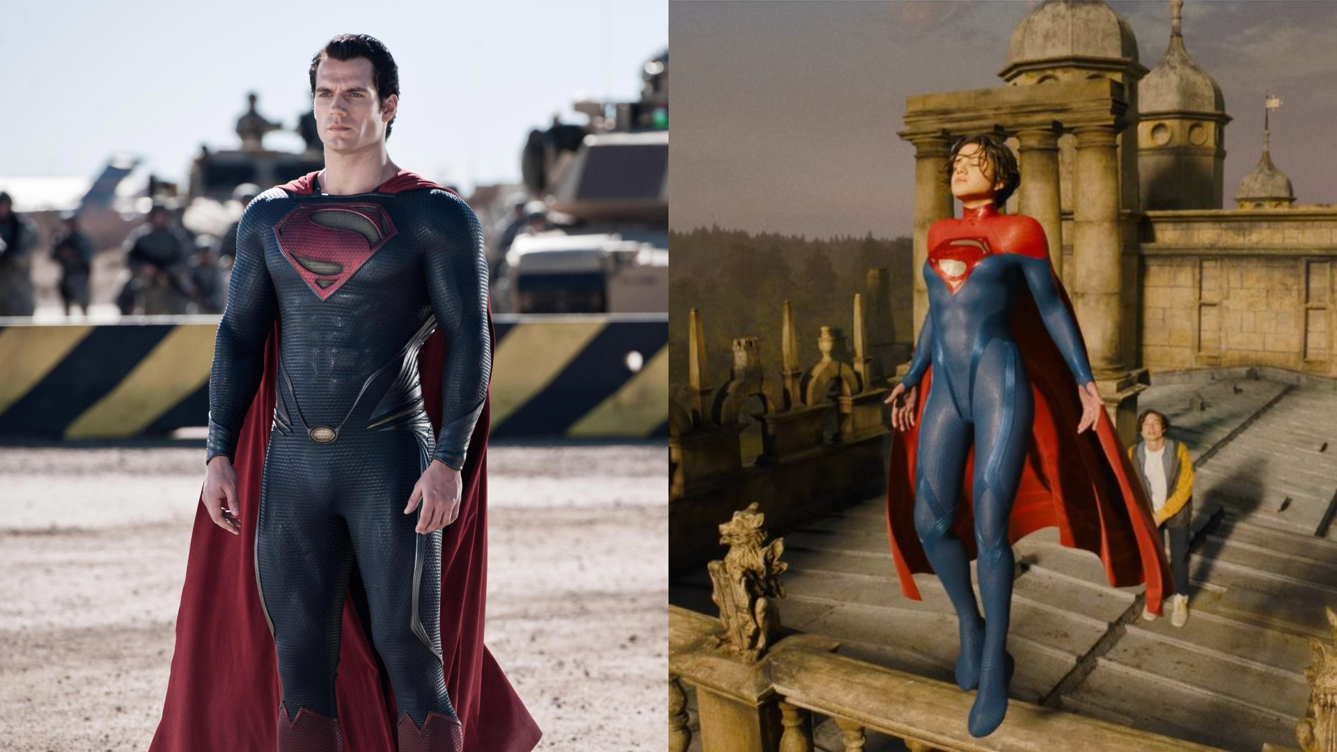 Henry Cavill Superman y Sasha Calle Supergirl Flash