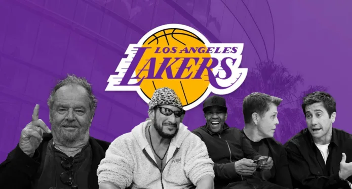 Cada juego de los Lakers parece una reunión de la crema y nata de Hollywood, con invitados como Jack Nicholson y Denzel Washington.