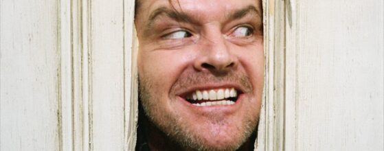 Jack Nicholson como Jack Torrance en The Shining El trsplandor de Stanley Kubrick