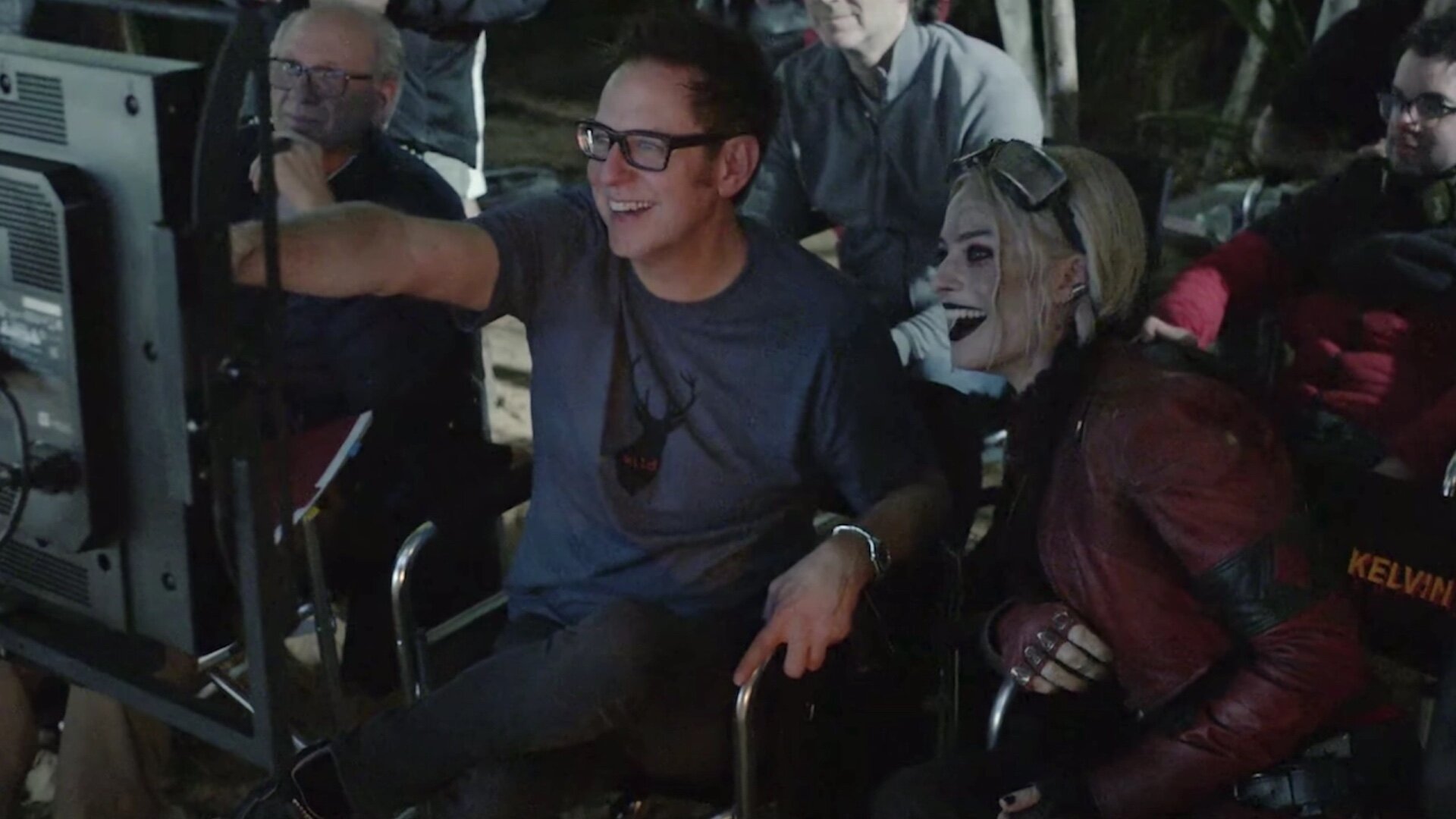 James Gunn y Margot Robbie en Escuadrón Suicida