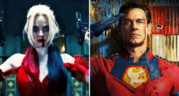 Margot Robbie y John Cena en Escuadrón Suicida