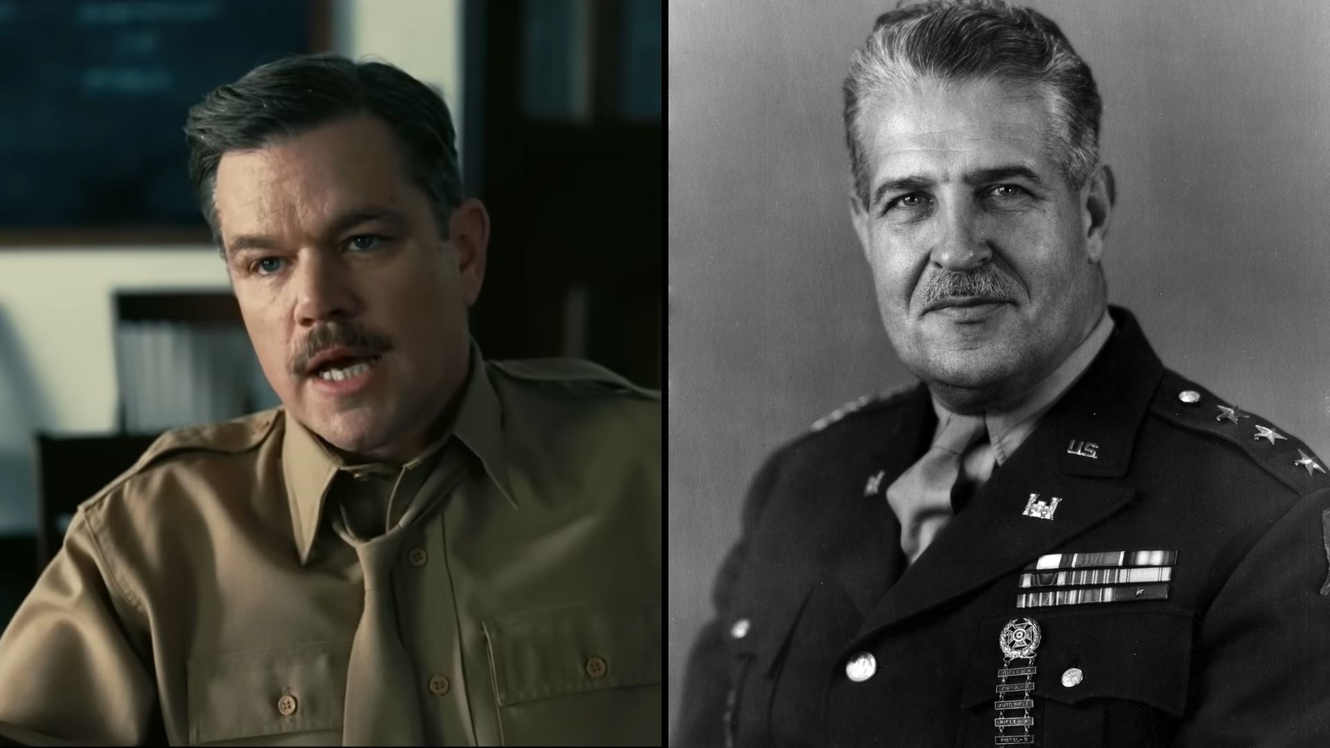 Quién es quién en Oppenheimer Matt Damon como Leslie Groves