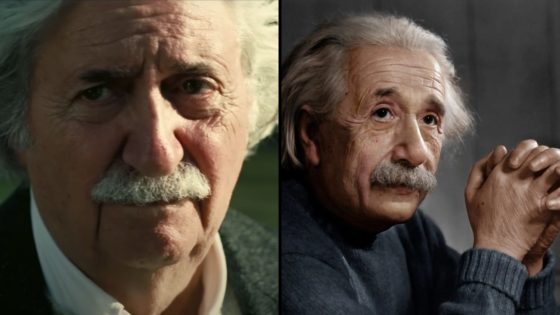 Quién es quién en Oppenheimer Tom Conti como Albert Einstein