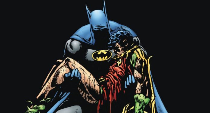 Death in the Family Robin muere en brazos de Batman