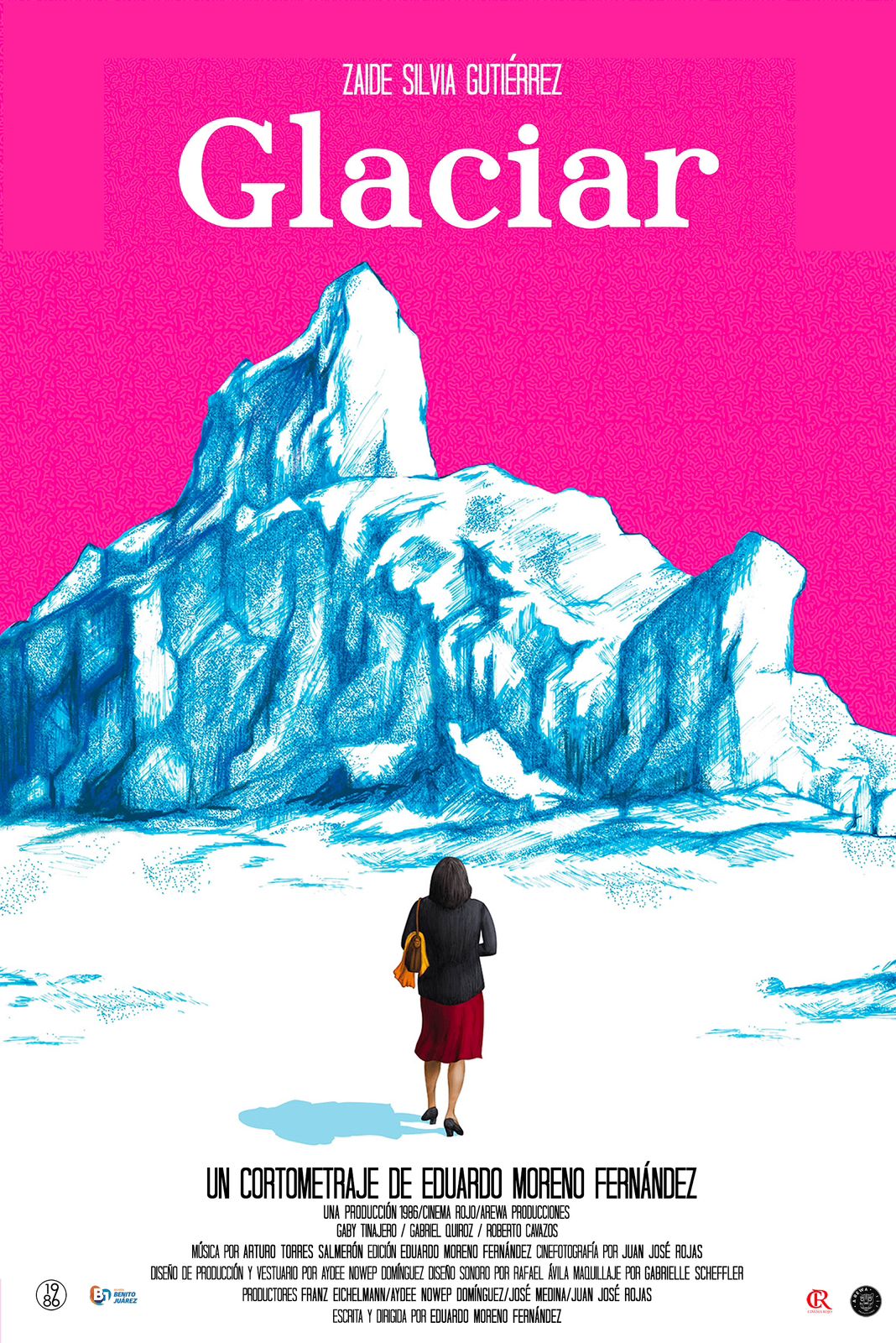 Póster cortometraje mexicano Glaciar en Cannes 2023