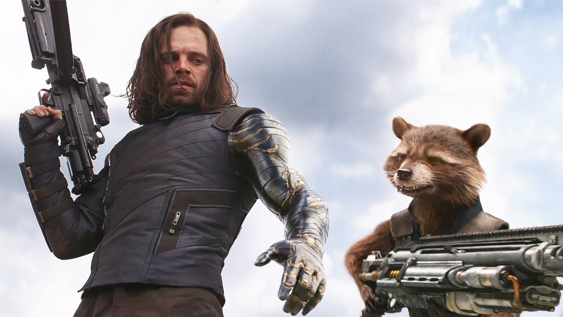 Bucky Barnes y Rocket