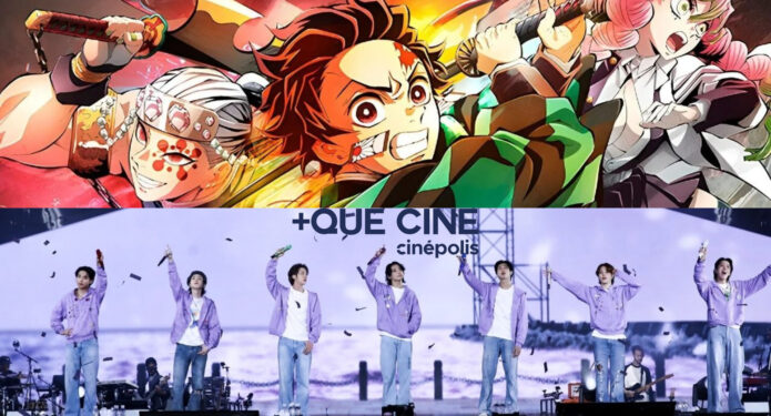 Demon Slayer y BTS en Cinépolis