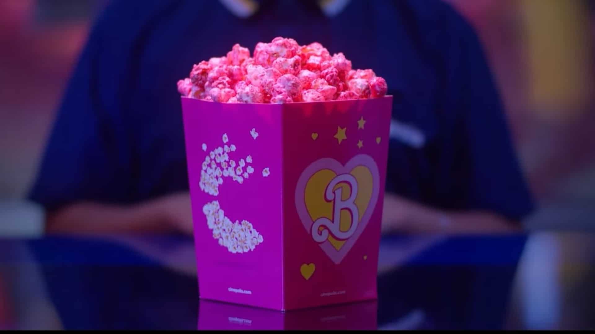 Palomitas rosas hechas de cine Cinépolis 