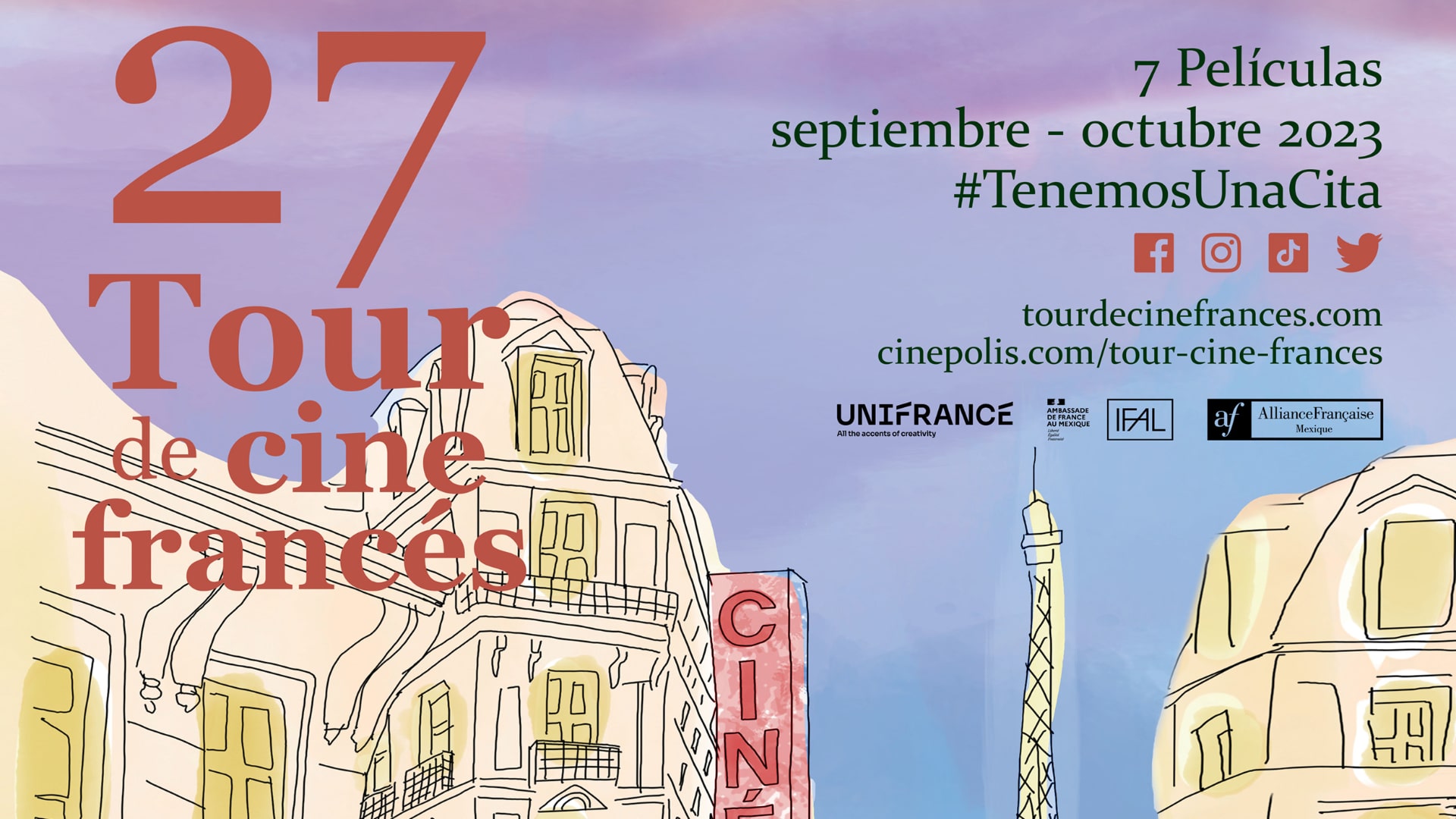 Tour de Cine Francés 2023 Cinépolis