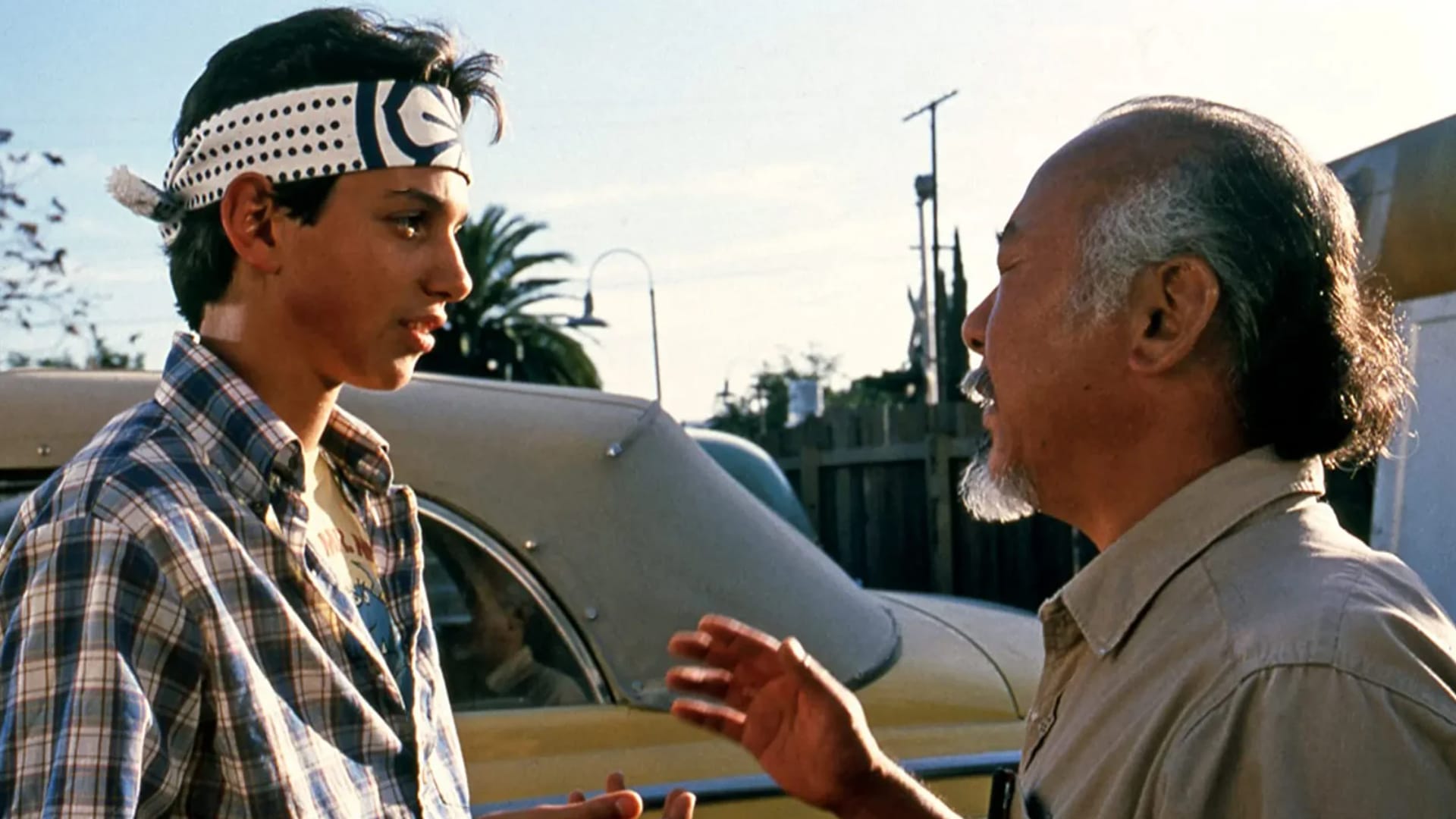 Ralph Macchio y Pat Morita Karate Kid