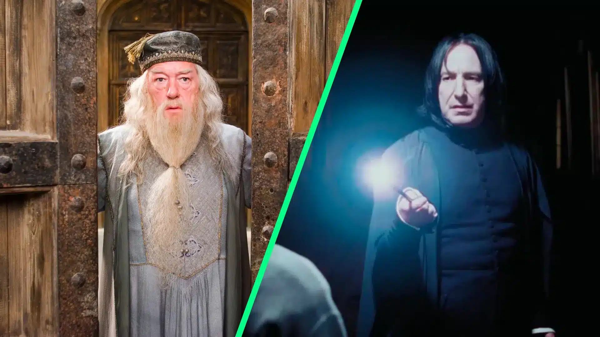 Michael gambon Alan Rickman