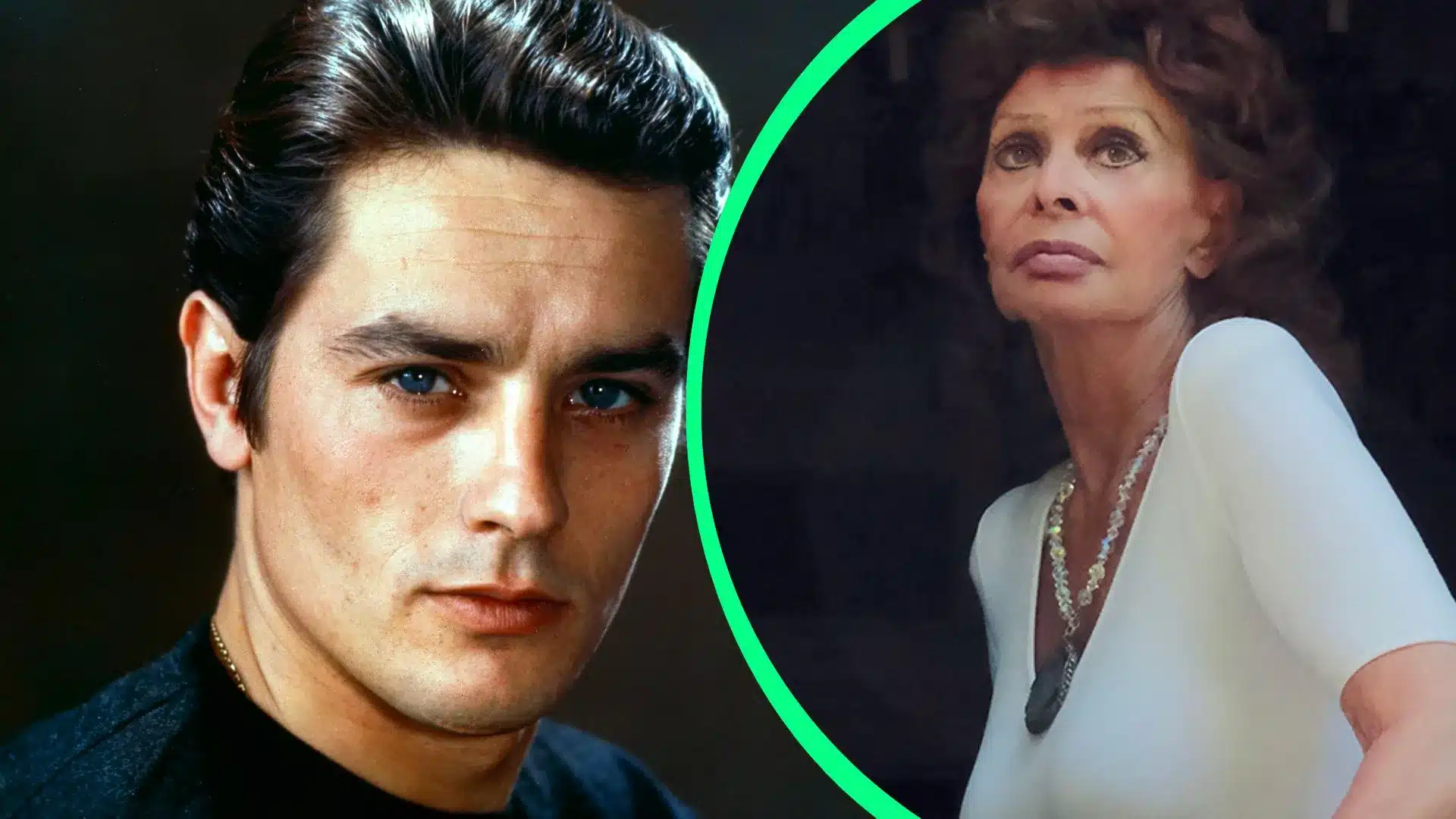 -alain delon manda mensaje a sophia loren