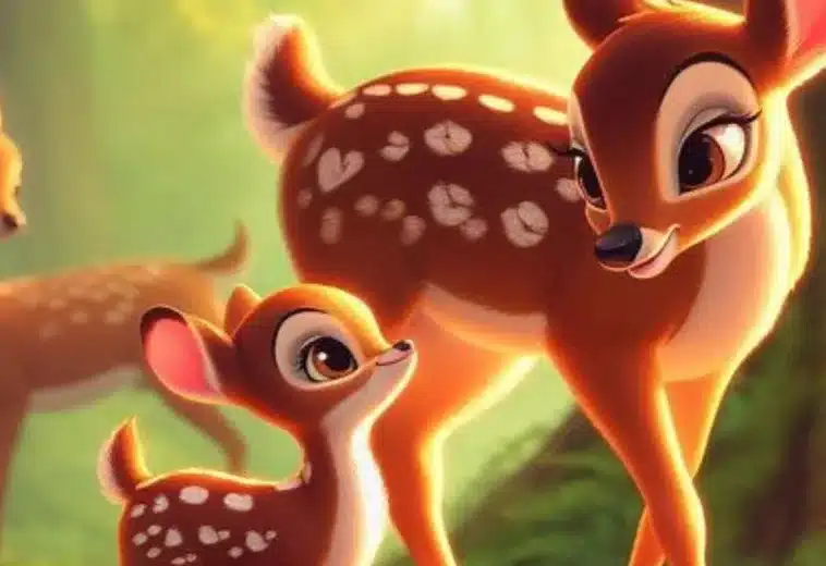 Ésta sería la escena traumática que eliminarían en el remake de Bambi