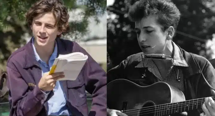 timothee chalamet bob dylan