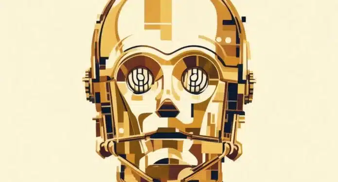 La cabeza de C-3PO y algunos otros accesorios de cine y star wars en subasta