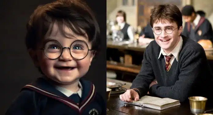 Recrean a los personajes de Harry Potter con IA como si fueran bebés