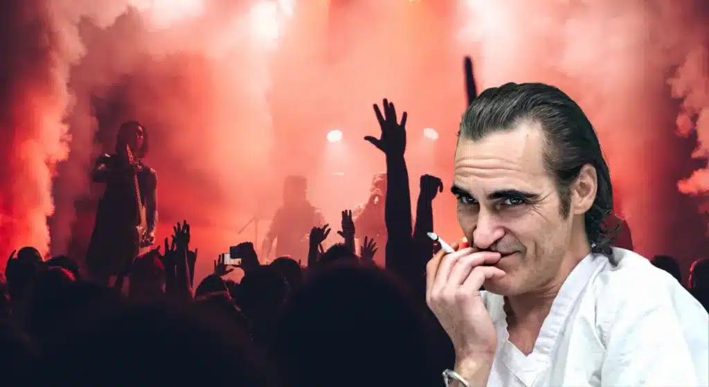Joaquin Phoenix asistió al concierto de Peso Pluma