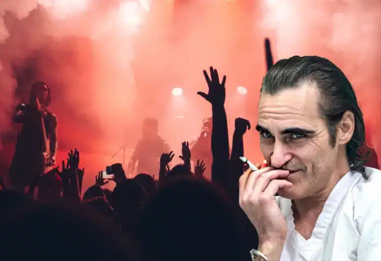 Joaquin Phoenix asistió al concierto de Peso Pluma