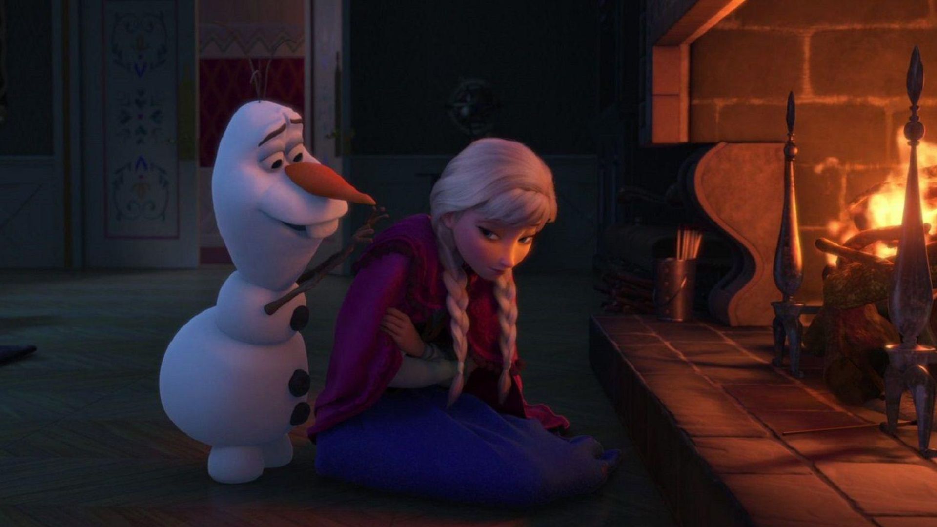 Olaf se sacrifica para que Anna no se congele momentos emotivos Frozen